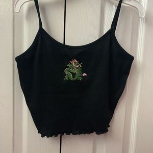 Shein dragon cropped tank